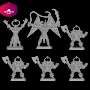 Figuras clásicas de CHAOSISTER - WITCHER - GARGOYLE de HeroQuest hechas de resina