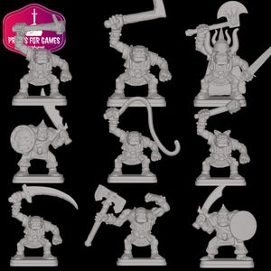 New ORC figures for HeroQuest made of resin