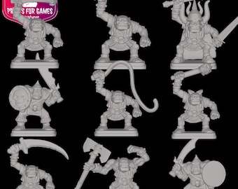 New ORC figures for HeroQuest made of resin