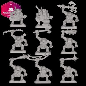 New ORC figures for HeroQuest made of resin