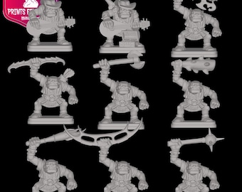 New ORC figures for HeroQuest made of resin