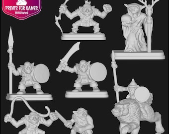 New variants of GOBLIN figures from HeroQuest made of resin