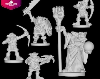 New ORC figures for HeroQuest made of resin - designed by Valandar 32 mm