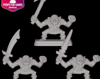 Classic GOBLIN figures from HeroQuest made of resin