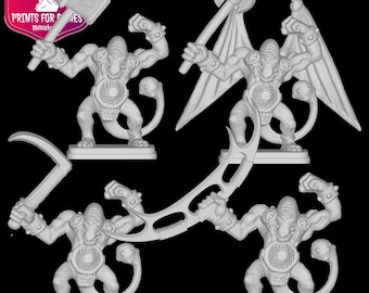 Classic and new FIMIR figures for HeroQuest made of resin