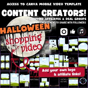 Marketing de Halloween en redes sociales (Plantilla de vídeo móvil de Canva)