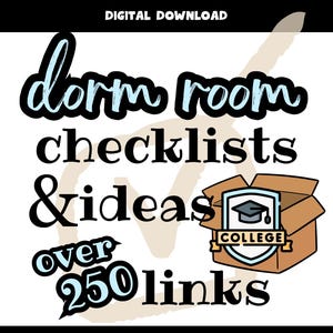 Liste di controllo, pianificatori e altro per preparare i bagagli per il dormitorio universitario (download PDF)