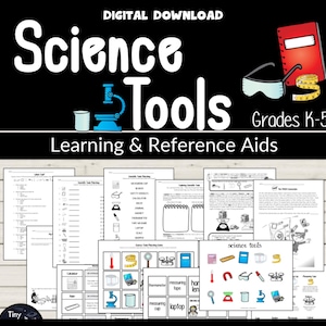 Elementary Science Tools: K-5 Worksheets (Digital Download)