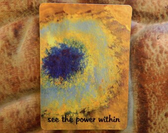 Art Magnet, Fridge Magnet, Locker Cubicle Magnet, Inspirational Magnet, The Power Within, Bold Personal Power, Motivational Magnet