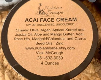 Acai Face Cream with SPF