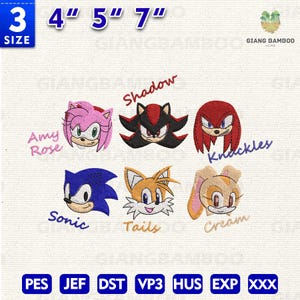 The Hedgehog Movie Cartoon  Embroidery Design, Retro Cartoon Character Embroidery Design, Cartoon Movie Embroidery Design, Instant Download