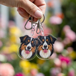 Personalized Pet Photo Keychain, Custom Cat Keychain, Pet Portrait Keychain, Cat Memorial Gift, Holiday Gift for Pet Lovers