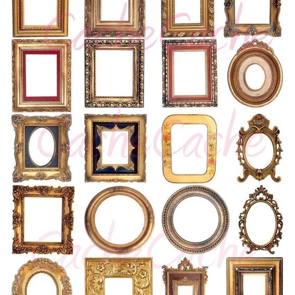 Framed -- Digital Collage Sheet by CacheCache