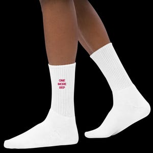 Women’s embroidered socks for gym socks with motivational sayings fitness socks for strong women workout socks with embroidered gym phrases