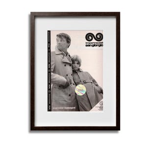 Manifesto pubblicitario 1967 SAN GIORGIO Raincoats Ritaglio originale di rivista 25x17 cm Pubblicità italiana vintage anni '60 incorniciabile Wall Art