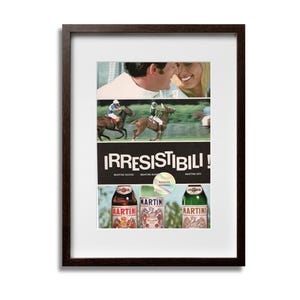 Manifesto pubblicitario originale del 1967, ritaglio di rivista italiana, Martini Vermouth, pubblicità anni '60, 25x17 cm, incorniciabile, arte murale, casa, ufficio, pub, ristorante