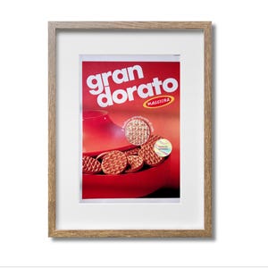Manifesto pubblicitario originale del 1969, ritaglio di rivista italiana MAGGIORA, pubblicità alimentare, 32x25 cm, decorazione per casa, ufficio, pub, regalo, da collezione, anni '60