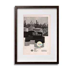 Manifesto pubblicitario 1967 SIR Petroleum Products Rivista italiana Originale 25x17 cm Vintage anni '60 Wall Art Regalo Collezionabile