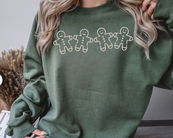 Gingerbread Shirt Cute Gingerbread Hoodie Winter Tee Christmas Shirt Gingerbread Man Tshirt Women Holiday T Shirt Gift for Baker