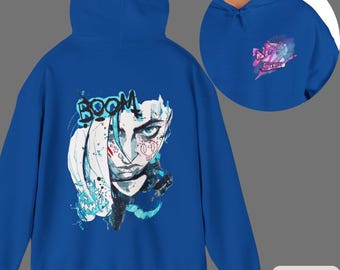 Jinx T-Shirt, Japan Style, You Got Jinxed Tee, Anime Graphic Tees, Trendy Japanese Streetwear, Arcane Jinx, Vi & Caitlyn Unisex Graphic Tee