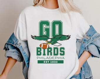 Philadelphia Football Sweatshirt, Philadelphia Eagles T-Shirt, Football Fan Gift, Eagles Tee,Bird Gang Outfit, Game Day Shirt, Football Fan