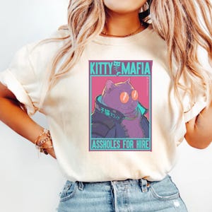 T-Shirt Cyberpunk Pets T-shirt, Cyberpunk Style Unisex Japan, Cat Lover shirt, Japanese Cat, Cute Kitty Design Apparel, Kawaii Sweatshirt