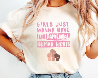 Feminism T-shirt, Equality Tee, Feminist Gift, Human Rights Tee, Funny Cat Shirt, Cat Lady Shirt, Gift For Her,Feminist Shirt