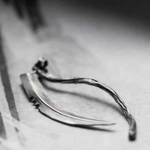 Scythe ear jacket, sterling silver earring Joanna Szkiela x Ovate collab image 2