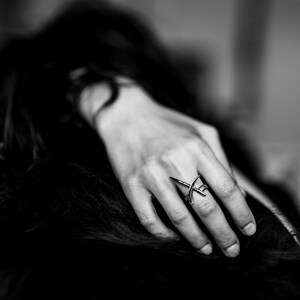 DWO: Scythe ring, sterling silver statement ring Joanna Szkiela x Ovate image 2