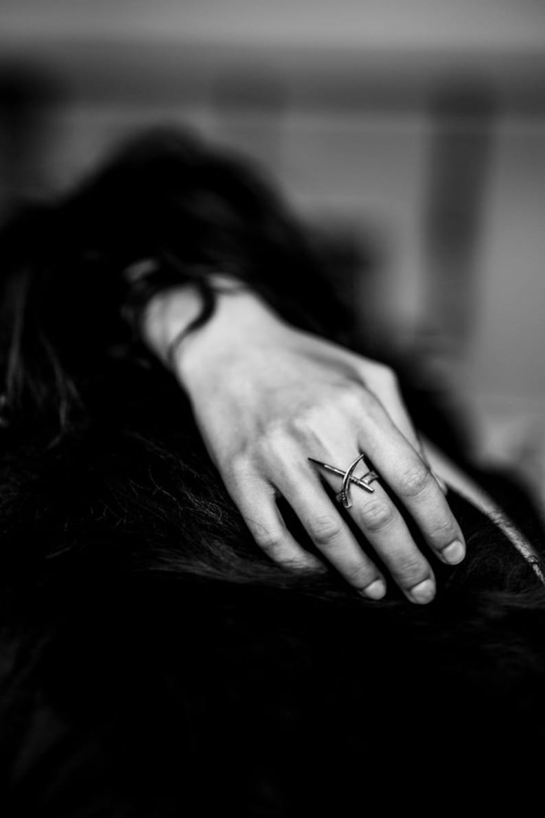 DWO: Scythe ring, sterling silver statement ring Joanna Szkiela x Ovate image 2