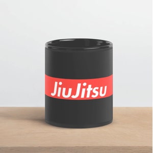 Black Jiu Jitsu Glossy Mug