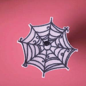 spider web patch, spider patch, for Halloween patch, iron on patch, embroidered patch, funny patch, aesthetic patch, for jacket,applique