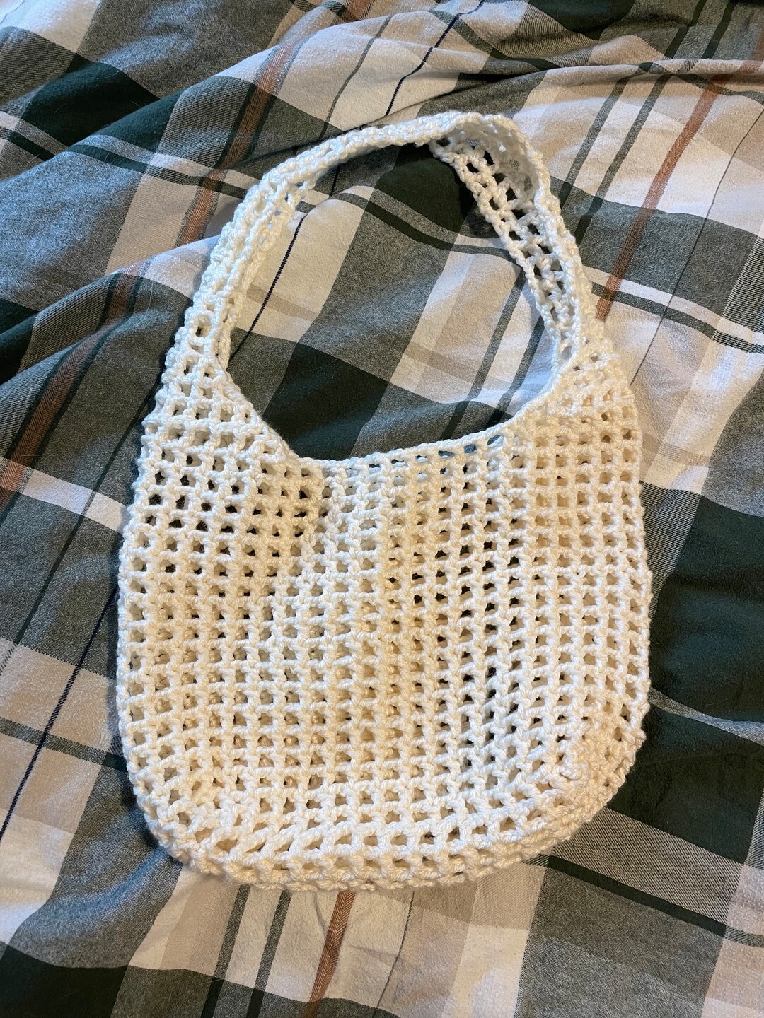 Crochet Tote Bag - Off White