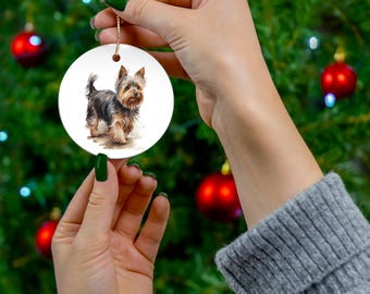 Yorkshire Terrier 3 Ceramic Ornament