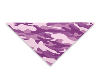 Purple Camouflage Dog Bandana