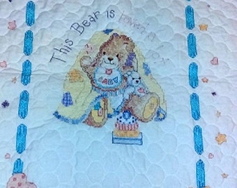This Bear Is Loved A Lot Baby Quilt Photography Prop