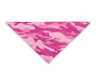 Pink Camouflage Dog Bandana
