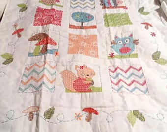 Woodland Friends Baby Quilt