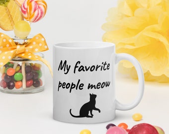 My favorite people meow Coffee Mug