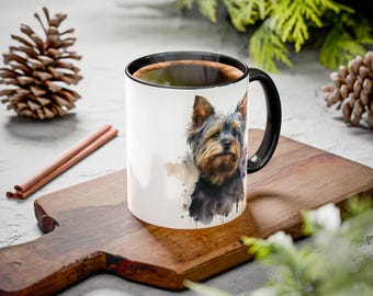 Yorkshire Terrier 1 Accent Mugs, 11oz