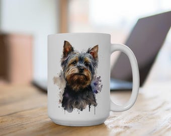 Watercolor Yorkshire Terrier 1 Mug, 15oz