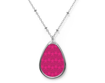 Collar con colgante de corazones de amor y rosas (2 unidades)