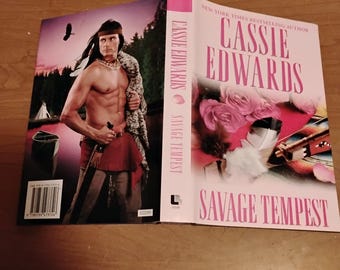 Savage Tempest, by Cassie Edwards, Vintage Book