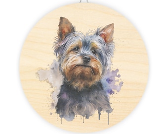 Watercolor Yorkshire Terrier 1 Wood Signs
