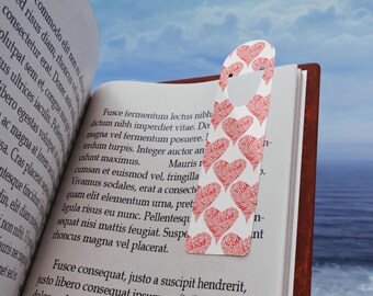 Love And Roses Hearts 1 Valentine's Bookmark