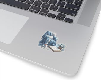 Cozy Winter Reading Kiss-Cut Stickers