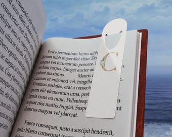 Gold Letter C With Flowers Bookmark
