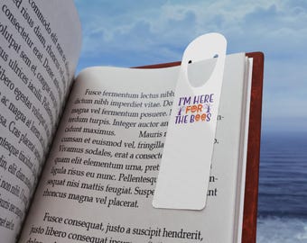 I'm Here For The Boos Halloween Bookmark