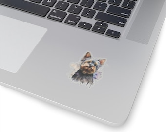 Watercolor Yorkshire Terrier 1 Kiss-Cut Stickers
