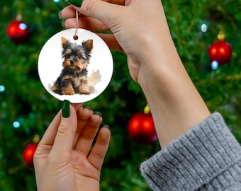 Yorkshire Terrier 2 Ceramic Ornament